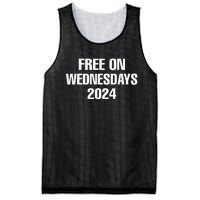 Free On Wednesdays 2024 Election Funny Trump Biden Mesh Reversible Basketball Jersey Tank