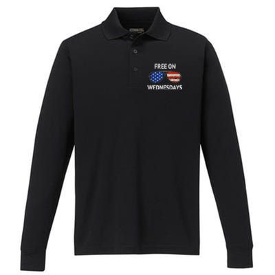 Free On Wednesdays Performance Long Sleeve Polo