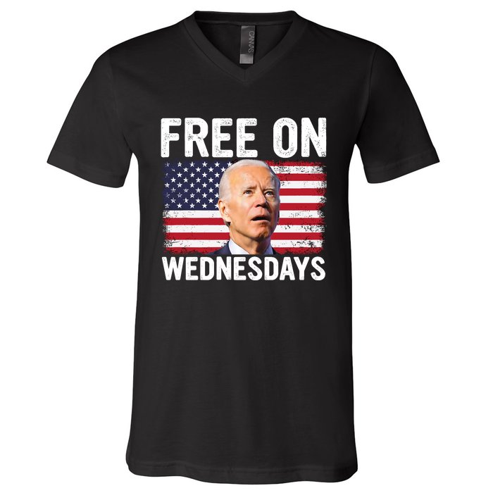 Free On Wednesdays V-Neck T-Shirt