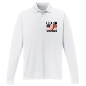 Free On Wednesdays Performance Long Sleeve Polo