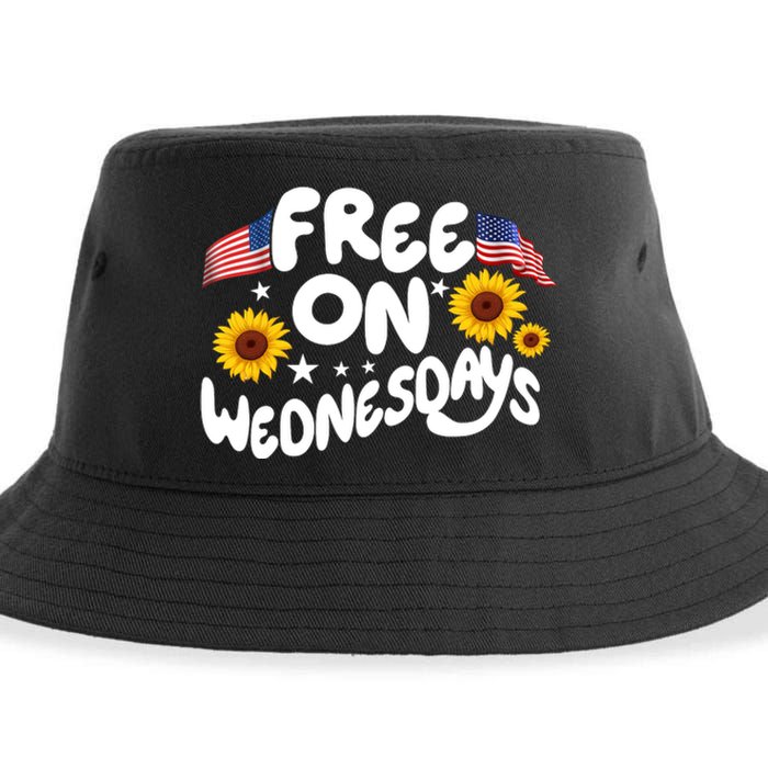 Free On Wednesdays Independence Day Sustainable Bucket Hat