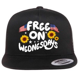 Free On Wednesdays Independence Day Flat Bill Trucker Hat