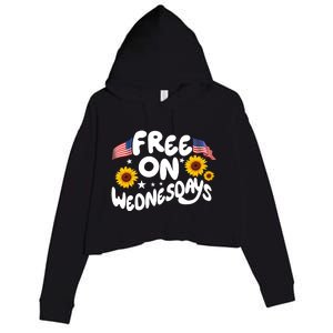 Free On Wednesdays Independence Day Crop Fleece Hoodie