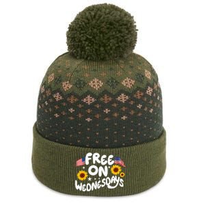 Free On Wednesdays Independence Day The Baniff Cuffed Pom Beanie