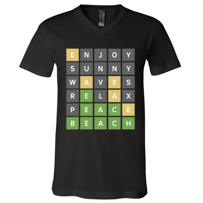 Funny Online Word Game V-Neck T-Shirt