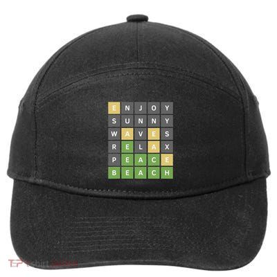 Funny Online Word Game 7-Panel Snapback Hat