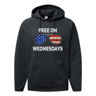 Free On Wednesdays America Flag Performance Fleece Hoodie