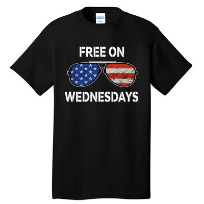 Free On Wednesdays America Flag Tall T-Shirt