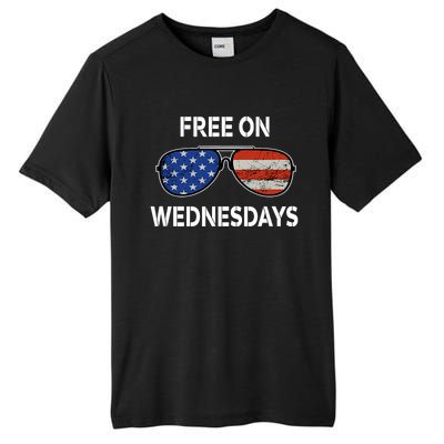 Free On Wednesdays America Flag Tall Fusion ChromaSoft Performance T-Shirt