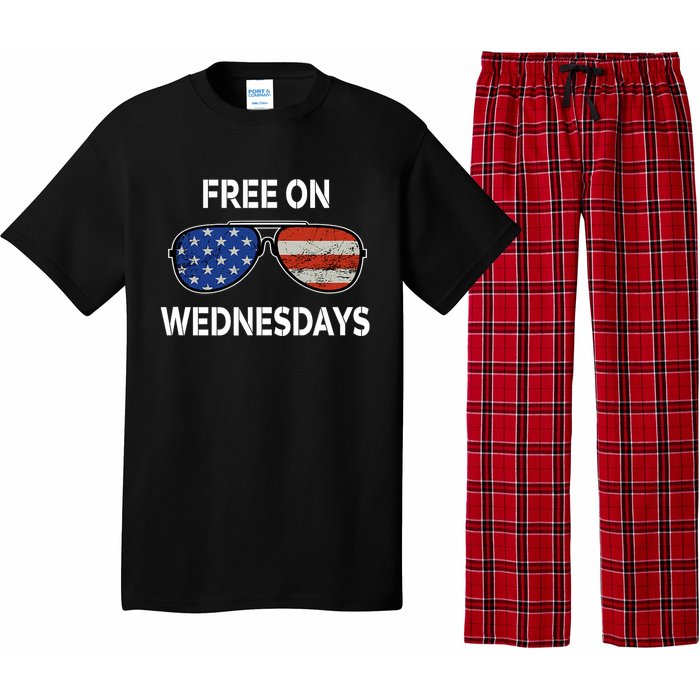 Free On Wednesdays America Flag Pajama Set