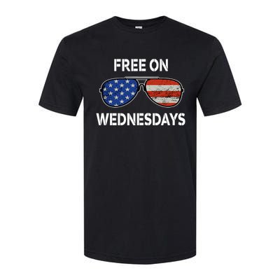 Free On Wednesdays America Flag Softstyle CVC T-Shirt