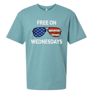 Free On Wednesdays America Flag Sueded Cloud Jersey T-Shirt