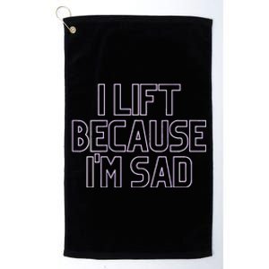 funny Oversized Weightlifting Gym Pump Cover  Platinum Collection Golf Towel