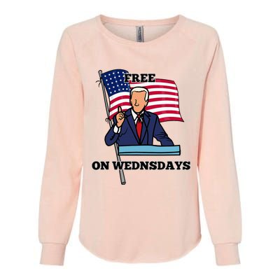 Free On Wednesdays Womens California Wash Sweatshirt