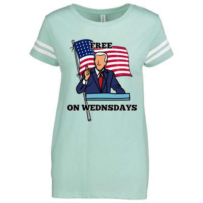 Free On Wednesdays Enza Ladies Jersey Football T-Shirt