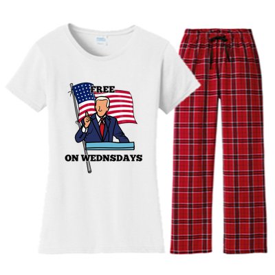 Free On Wednesdays Women's Flannel Pajama Set