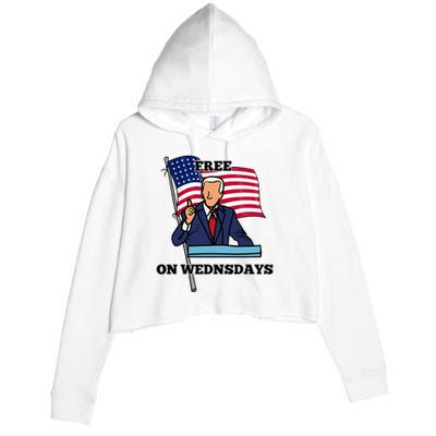 Free On Wednesdays Crop Fleece Hoodie