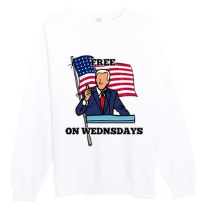 Free On Wednesdays Premium Crewneck Sweatshirt