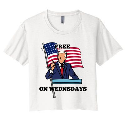 Free On Wednesdays Women's Crop Top Tee