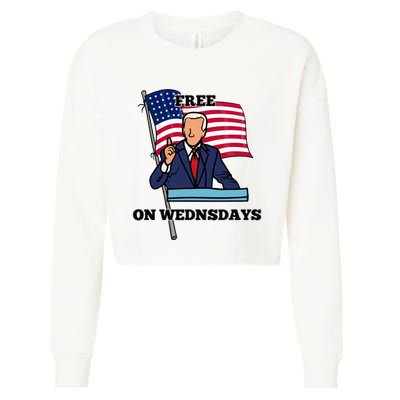 Free On Wednesdays Cropped Pullover Crew