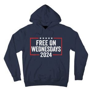 Free On Wednesdays 2024 Election Funny Trump Biden Tall Hoodie