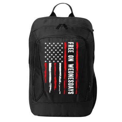 Free On Wednesdays 2024 Election Funny Trump Biden City Backpack