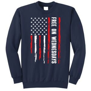 Free On Wednesdays 2024 Election Funny Trump Biden Sweatshirt