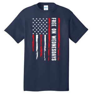 Free On Wednesdays 2024 Election Funny Trump Biden Tall T-Shirt