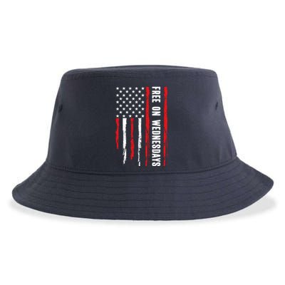 Free On Wednesdays 2024 Election Funny Trump Biden Sustainable Bucket Hat