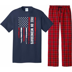 Free On Wednesdays 2024 Election Funny Trump Biden Pajama Set