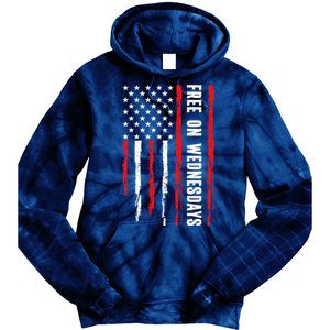 Free On Wednesdays 2024 Election Funny Trump Biden Tie Dye Hoodie