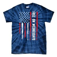 Free On Wednesdays 2024 Election Funny Trump Biden Tie-Dye T-Shirt