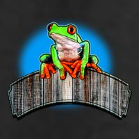 Frog On Wood Panel Adult Drive Performance Visor