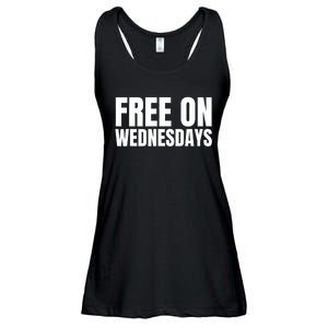 Free On Wednesdays Funny Trending Ladies Essential Flowy Tank