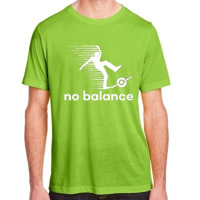 Funny One Wheel No Balance Adult ChromaSoft Performance T-Shirt