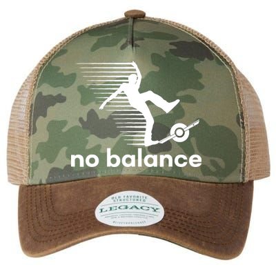 Funny One Wheel No Balance Legacy Tie Dye Trucker Hat