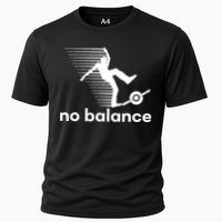 Funny One Wheel No Balance Cooling Performance Crew T-Shirt