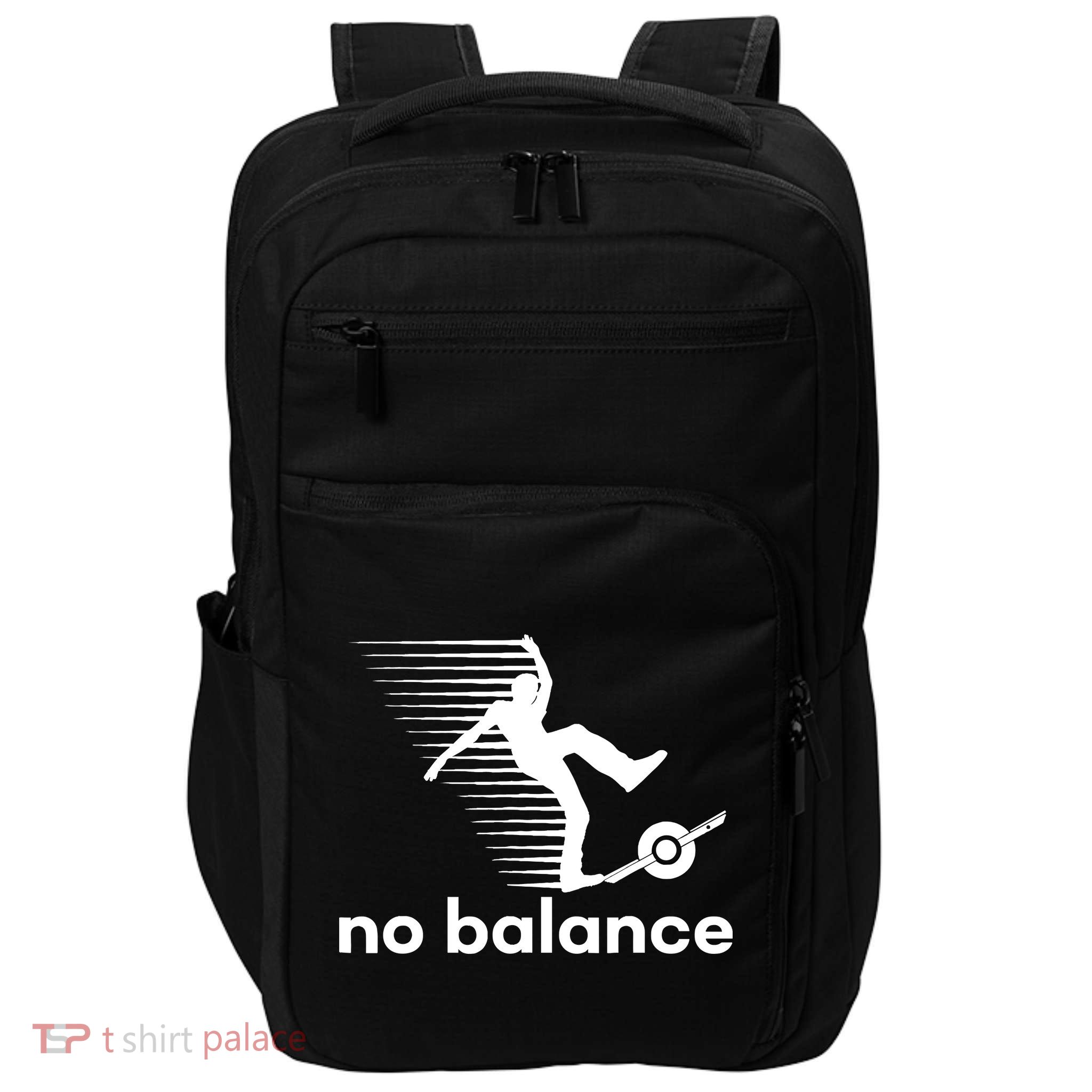 Funny One Wheel No Balance Impact Tech Backpack