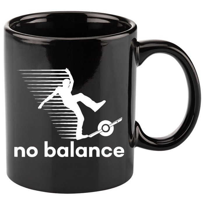 Funny One Wheel No Balance 11oz C Handle Ceramic Mug
