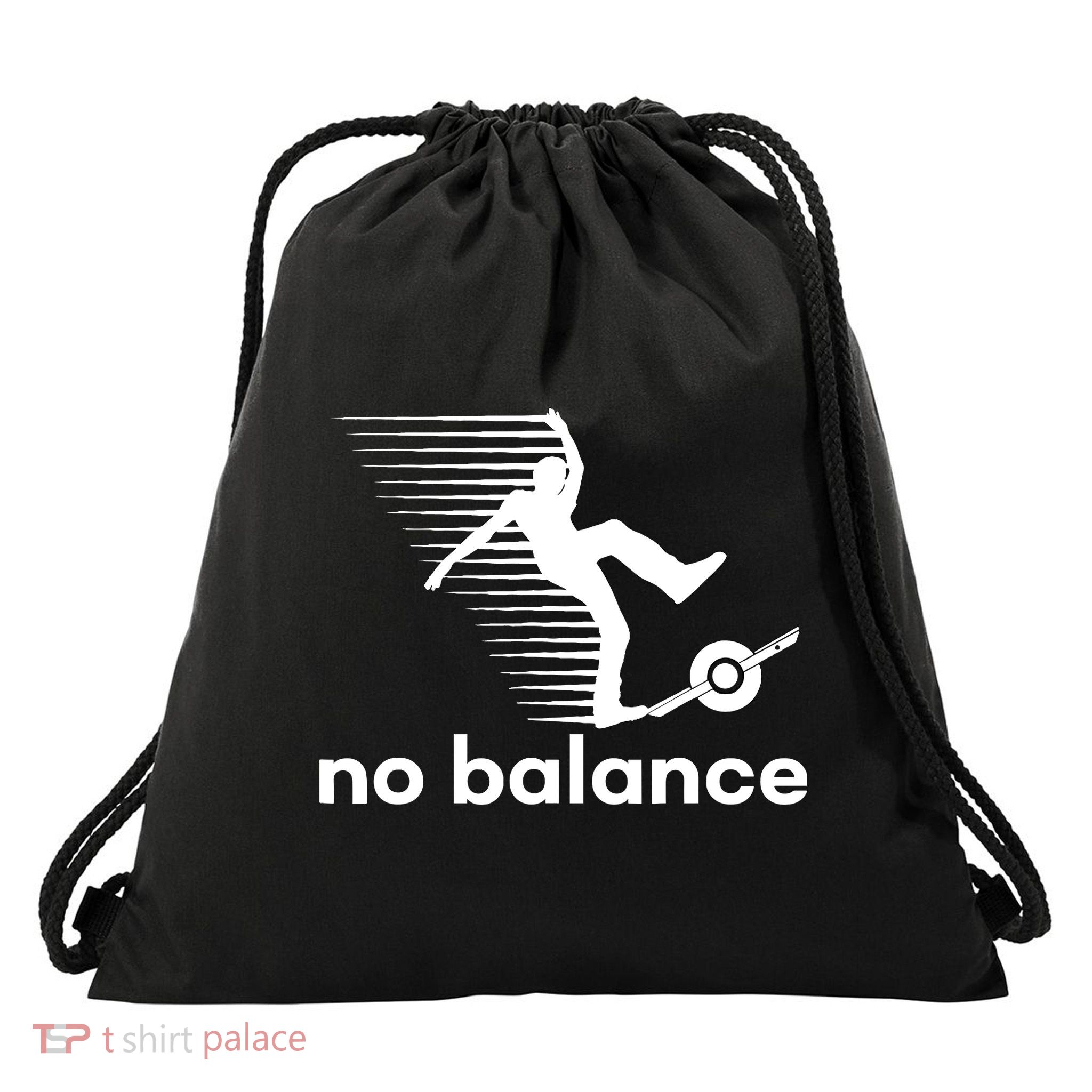 Funny One Wheel No Balance Drawstring Bag