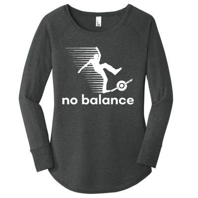 Funny One Wheel No Balance Women's Perfect Tri Tunic Long Sleeve Shirt