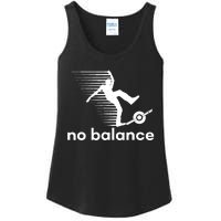 Funny One Wheel No Balance Ladies Essential Tank