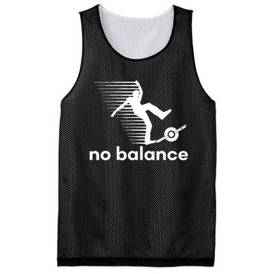 Funny One Wheel No Balance Mesh Reversible Basketball Jersey Tank