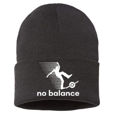 Funny One Wheel No Balance Sustainable Knit Beanie