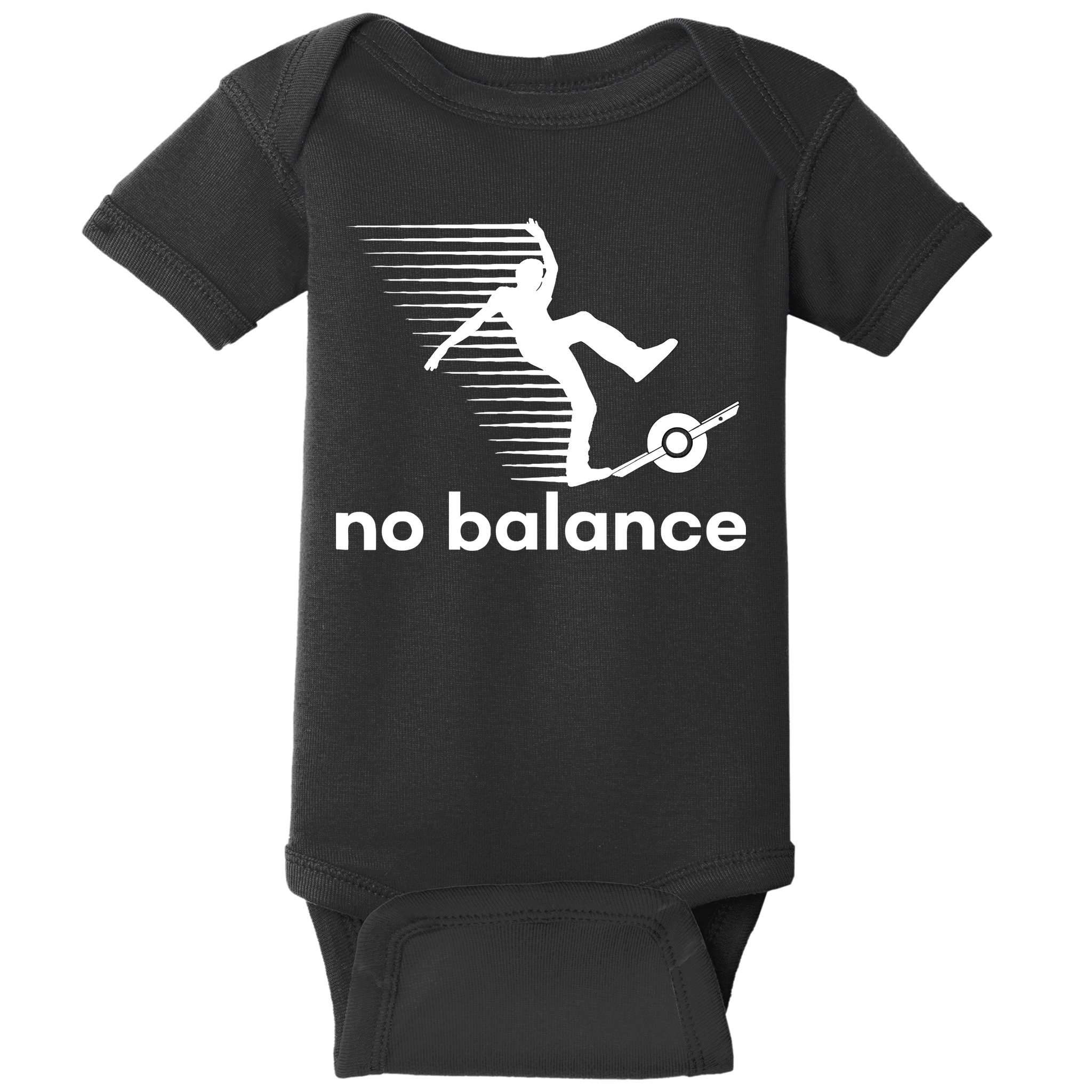 Funny One Wheel No Balance Baby Bodysuit