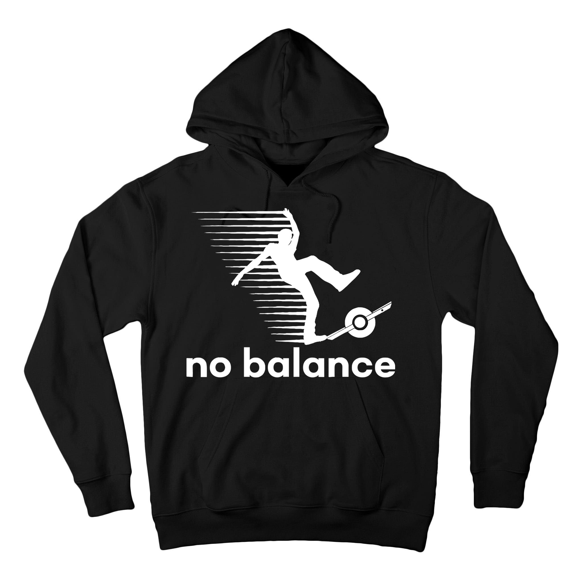 Funny One Wheel No Balance Tall Hoodie