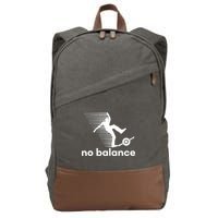 Funny One Wheel No Balance Cotton Canvas Backpack
