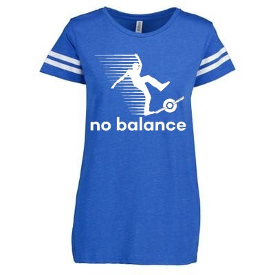 Funny One Wheel No Balance Enza Ladies Jersey Football T-Shirt