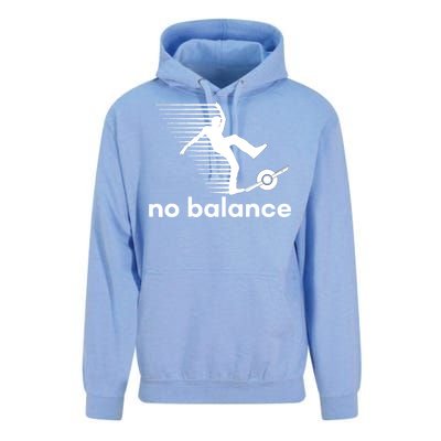 Funny One Wheel No Balance Unisex Surf Hoodie