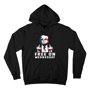 Free On Wednesdays 2024 Election Funny Trump Biden Saying Hoodie